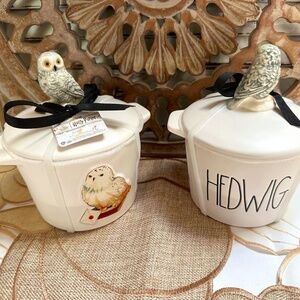 RAE DUNN Harry Potter Hedwig Mini Baking Crock 2024 Production New!